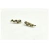 Image 2 : Gold Plated Sterling Silver CZ Earrings, Retail $200.00.