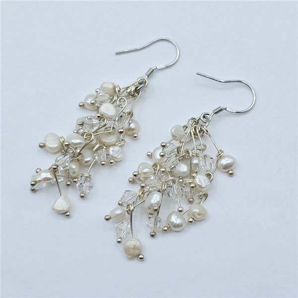 Sterling Silver Freshwater 5-3.3mm Drop Style Ear Wire Earrings, W/A $630.00.