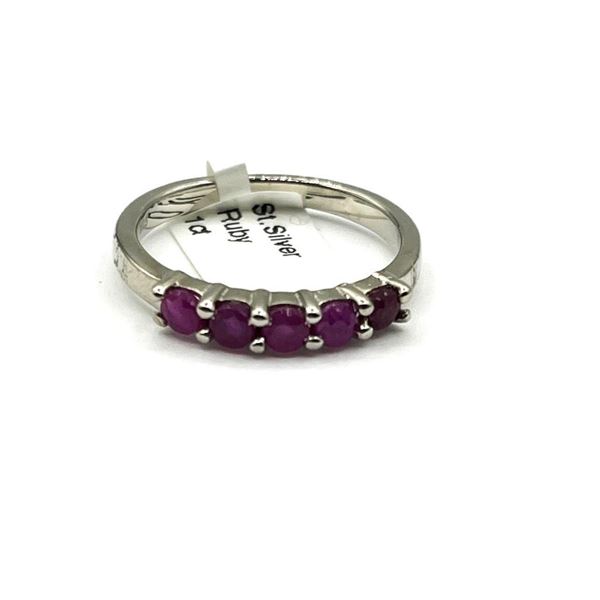 Sterling Silver Natural Rubies (1ct) Ring, Size 7, W/A $500.00. Ruby is the birthstone for July.