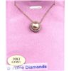 Image 1 : 10KT Yellow Gold Natural Diamonds (0.02ct) and Freshwater Pearl 7.4mm Pendant With 10KT Gold Chain, 