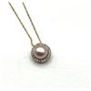 Image 2 : 10KT Yellow Gold Natural Diamonds (0.02ct) and Freshwater Pearl 7.4mm Pendant With 10KT Gold Chain, 