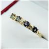 Image 1 : 10KT Yellow Gold Natural Mystic Topaz (0.40ct) with Diamonds (0.02ct) Ring, Size 6.5, W/A $1305.00.