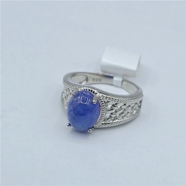 Sterling Silver Natural Tanzanite (3.75ct) Ring, Size 7, W/A $525.00. Tanzanite is the birthstone fo