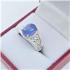 Image 4 : Sterling Silver Natural Tanzanite (3.75ct) Ring, Size 7, W/A $525.00. Tanzanite is the birthstone fo