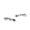 Image 2 : Sterling Silver Natural Blue Sapphire (2ct) with CZ (0.26ct) Earrings, W/A $830.00. Sapphire is the 