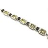 Image 1 : Sterling Silver Natural Lemon Quartz (29ct) With CZ (15ct) Bracelet, W/A $1575.00.