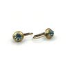Image 3 : 10KT Yellow Gold Natural Blue Topaz (1.3ct) Earrings, W/A $870.00. Blue Topaz is the birthstone for 