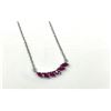 Image 2 : Sterling Silver Natural Enhanced Ruby (0.85ct) Necklace, W/A $600.00. Ruby is the birthstone for Jul