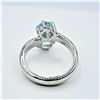 Image 2 : Sterling Silver Natural Blue Topaz (1.7ct) Ring, Size 7, W/A $380.00. Blue Topaz is the birthstone f