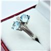 Image 4 : Sterling Silver Natural Blue Topaz (1.7ct) Ring, Size 7, W/A $380.00. Blue Topaz is the birthstone f