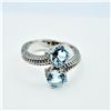 Image 5 : Sterling Silver Natural Blue Topaz (1.7ct) Ring, Size 7, W/A $380.00. Blue Topaz is the birthstone f