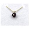 Image 1 : 10KT Yellow Gold Natural Garnet (1.65ct) Pendant With Gold Plated Sterling Silver Chain, W/A $730.00