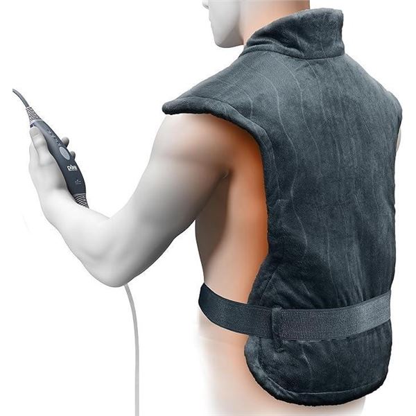 Pure Enrichment PureRelief Pro Far Infrared Back & Neck Heating Pad - Deeper Muscle Relief for Back,