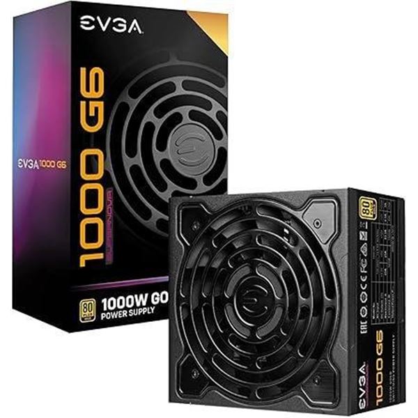 EVGA SuperNOVA 1000 G6, 80 Plus Gold 1000W, Fully Modular, Eco Mode with FDB Fan, 10 Year Warranty,