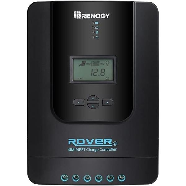 Renogy Rover 40 Amp 12V/24V DC Input MPPT Solar Charge Controller