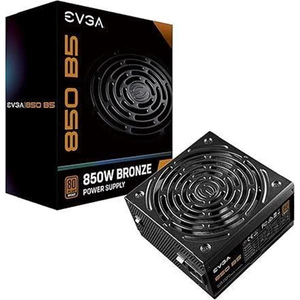 EVGA 850 B5, 80 Plus Bronze 850W, Fully Modular, EVGA ECO Mode, 5 Year Warranty, Compact 150mm Size,