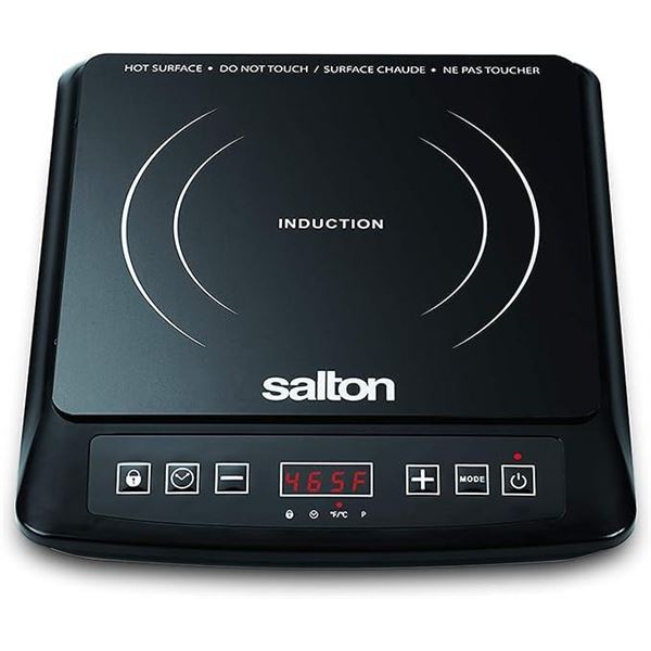 Salton Portable Induction Cooktop with 8 Temperature Settings (ID1948)