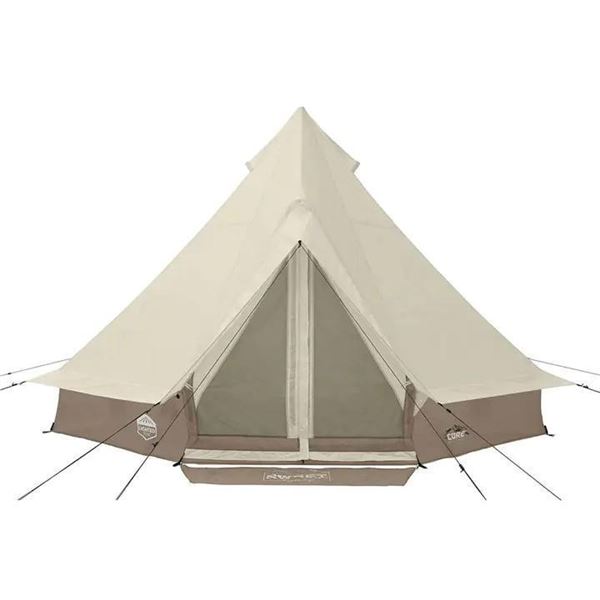 Core 6 Person Lighted Bell Tent 13' x 12' x 7.8'