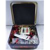 Image 1 : TIN BOX OF AUDIO PLUGS AND CONNECTIONS