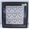 Image 1 : FRAMED LOVE QUOTES 18"X18"