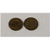 Image 2 : 1943 LOT OF 2 WWII CANADA TOMBAC 5 CENTS COINS