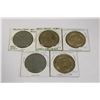 Image 1 : 5 VARIOUS VINTAGE CASINO DOLLAR/TOKENS ETC.