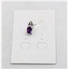 #216-UNHEATED AMETHYST & CZ PENDANT