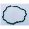 Image 1 : #153-GREEN MALACHITE NECKLACE 8MM/18"