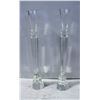 Image 1 : LARGE GLASS CANDLE HOLDERS