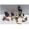 Image 1 : FLAT OF PORCELAIN 1950'S FIGURINES IRELAND, JAPAN