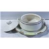 Image 1 : VINTAGE FORMAL SERVING WARE CREAMY WHITE AND GOLD