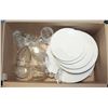 Image 1 : WHITE URBAN BARN PORCELAIN DISHES AND VARIETY
