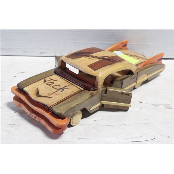 WOODEN CARVED TRUCK
