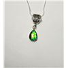 Image 1 : 26.NATURAL PEAR SHAPED BEZEL SET TRIPLATE OPAL