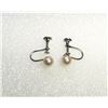 Image 1 : 23.VINTAGE PEARL SCREW ON EARRINGS.