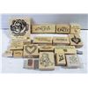 Image 1 : BAG OF STAMPS- WOODEN/RUBBER STAMPS
