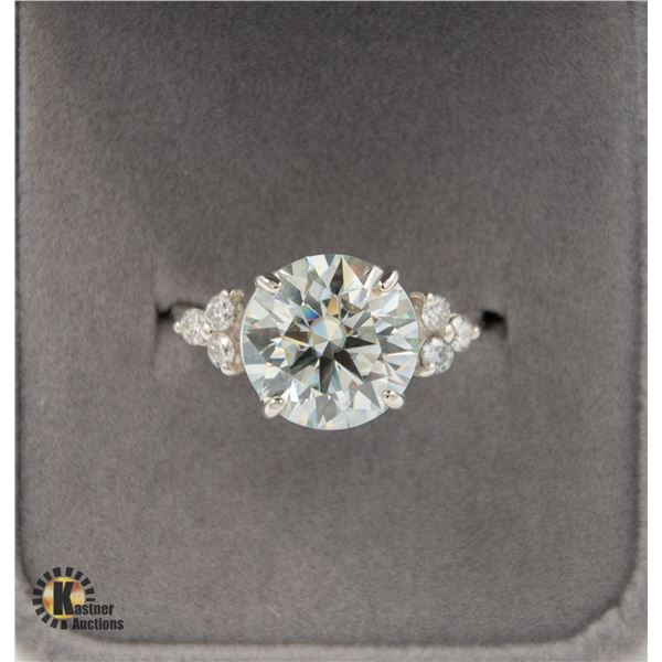 #838-CUSTOM HAND SET 6.00 CT ROUND