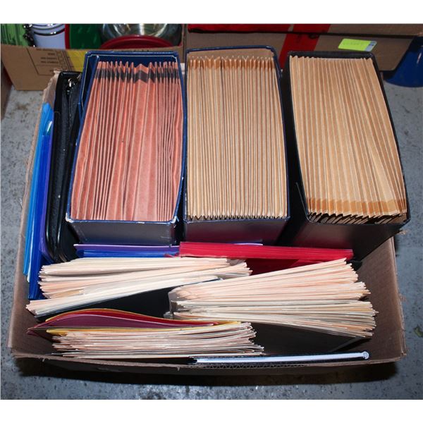 ASSORTED FILES & FILE FOLDERS - ESTATE