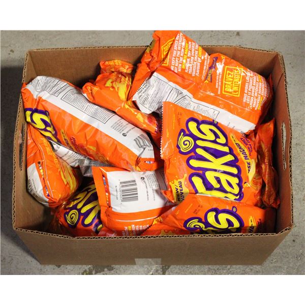 NEW BOX WITH MIXED BAGS OF CHIPS AND CRISPS