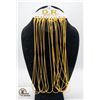 Image 1 : #1313-12 x GOLD TONE NECKLACES THAT ARE 40 CM IN