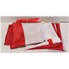 Image 1 : 2 CANADA FLAGS 58"X35" & 4 HANDHELD CANADA FLAGS