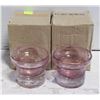 Image 1 : BOHEMIA CRYSTAL VOTIVE 3" W3" B/ CANDLE SET OF 2
