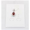 Image 1 : #221-UNHEATED GARNET & CZ PENDANT
