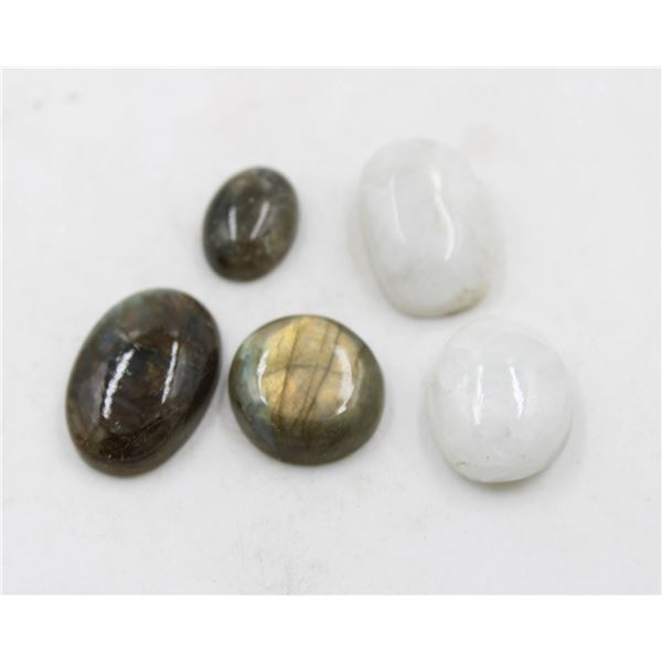 #96-NATURAL LABRADORITE & MOONGEMSTONES 104.40CT