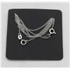 Image 1 : #122- STERLING SILVER NECKLACE  2 PCS /18"