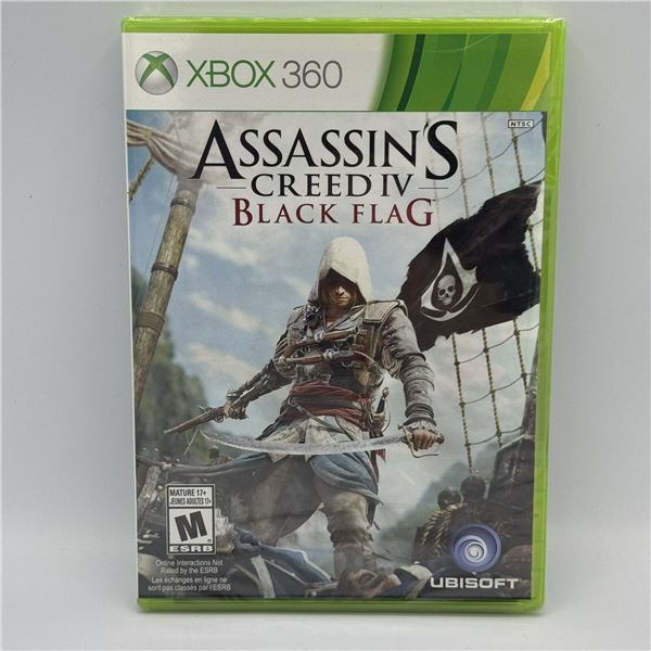 NEW XBOX 360, ASSASSIN'S CREED IV BLACK FLAG