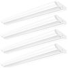 Image 1 : NEW WITH BOX FAITHSAIL 4 PACK OF 4' LED SHOP LIGHT