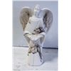 Image 1 : SIGNED HORSEHAIR POTTERY ANGEL FIGURINE-