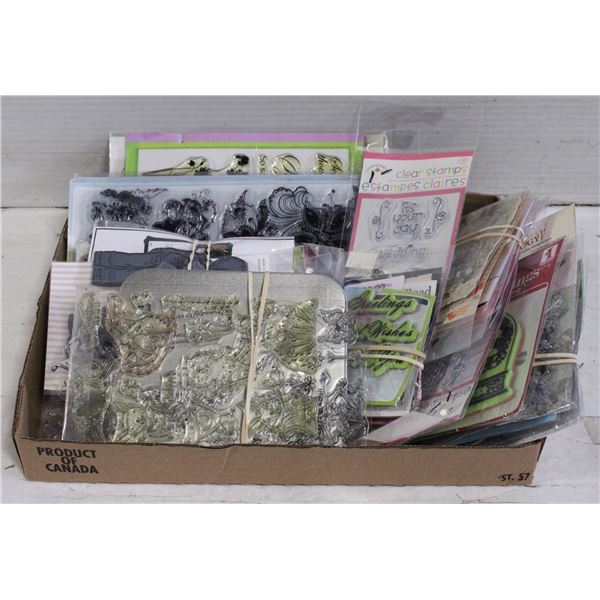 ESTATE CRAFTING SUPPLIES – CLEAR STAMPS