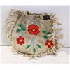 Image 1 : VTG ABORIGINAL BEADED BAG/POUCH- 8"